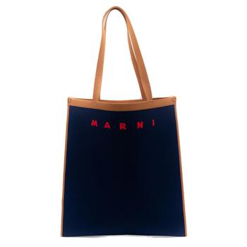 Marni | Marni Trunk Soft Logo Detailed Flat Tote Bag商品图片,6.1折×额外9折, 额外九折