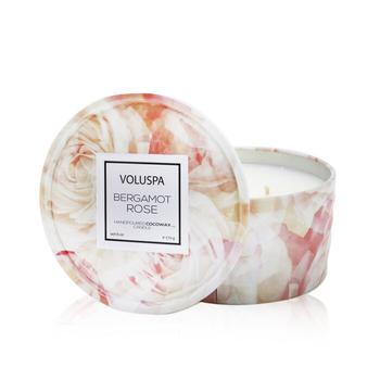 Voluspa | Voluspa 双烛芯装饰罐香薰蜡烛 - 佛手柑玫瑰 170g/6oz商品图片,额外9.5折, 额外九五折