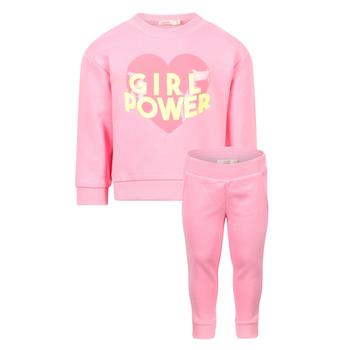 推荐Girl power love heart tracksuit in pink商品