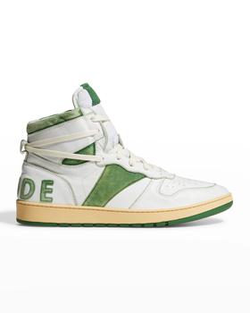 product Men's Rhecess Vintage Distressed Basketball High-Top Sneakers image