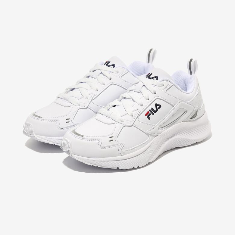 Fila | 【享贝家】FILA斐乐新款复古跑步鞋增高运动鞋男女同款白色1RM02229E-100商品图片,4.6折, 包邮包税