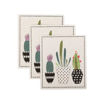 Design Imports | Succulents Swedish Dishcloths Set of 3,商家Macy's,价格¥276