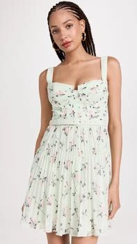 推荐Green Floral Print Mini Dress商品