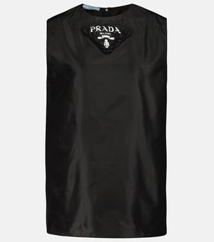 Prada | Silk taffeta tank top商品图片,