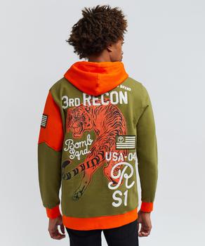 Reason Clothing | Bomb Squad Repaired Hoodie With Back Embroidered Logo商品图片,额外8折, 额外八折