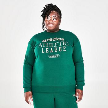 adidas plus, Adidas | Women's adidas Originals Retro Luxury Crewneck Sweatshirt (Plus Size)商品图片 6.6折, 满$100减$10, 满减