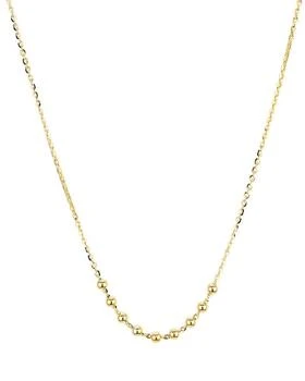 Argento Vivo | Beaded Chain Necklace in 14K Gold-Plated Sterling Silver, 16",商家Bloomingdale's,价格¥573