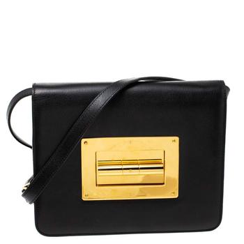 tom ford是什么牌子, [二手商品] Tom Ford | Tom Ford Black Leather Large Natalia Shoulder Bag商品图片 3.7折, 满1件减$100, 满减
