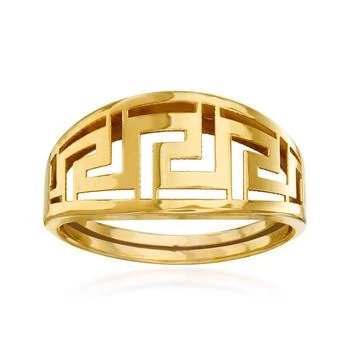 Ross-Simons | Ross-Simons Italian 14kt Yellow Gold Greek Key Ring,商家Premium Outlets,价格¥1803
