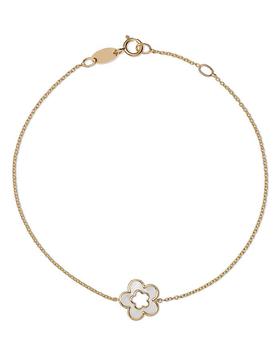 商品Bloomingdale's | Mother of Pearl Flower Chain Bracelet in 14K Yellow Gold - 100% Exclusive,商家Bloomingdale's,价格¥6553图片