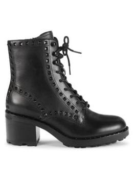 Ash | Studded Leather Combat Boots商品图片,5.5折×额外7.5折, 满1件减$4, 额外七五折, 满一件减$4