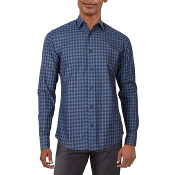 zegna 衬衫, Zegna | Z Zegna Mens Cotton Plaid Button-Down Shirt商品图片 4折