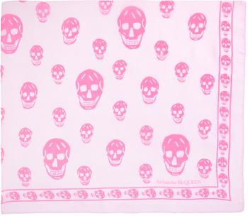 Alexander McQueen | Pink Skull Scarf商品图片,独家减免邮费