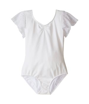 商品Bloch | Flutter Sleeve Leotard with Sequin Dot (Toddler/Little Kids/Big Kids),商家Zappos,价格¥202图片
