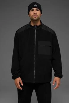 Alo | Polar Fleece Ridge Full Zip Jacket - Black,商家Alo yoga,价格¥976