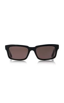 推荐Balenciaga - Rectangular-Frame Acetate Sunglasses - Black - OS - Moda Operandi商品