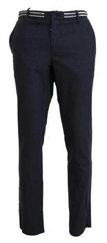 DOMENICO TAGLIENTE | Doico Tagliente Black Polyester Tapered Dress Pants,商家SEYMAYKA,价格¥1018