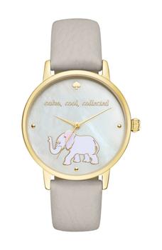 推荐women's metro leather strap watch, 34mm商品