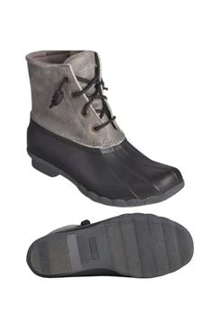 Sperry Women's Sperry, Saltwater Rain Boot - Medium Width In Black/grey