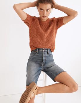 Madewell, Madewell | High-Rise Long Denim Shorts in Brightwood Wash商品图片 7折×额外5折, 额外五折