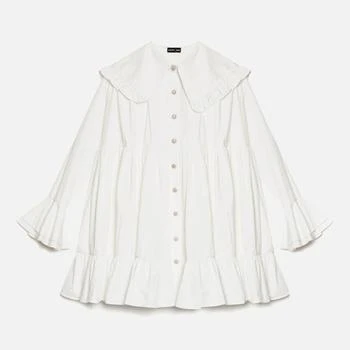 Sister Jane | Sister Jane Curious Collar Cotton-Poplin Mini Dress 独家减免邮费