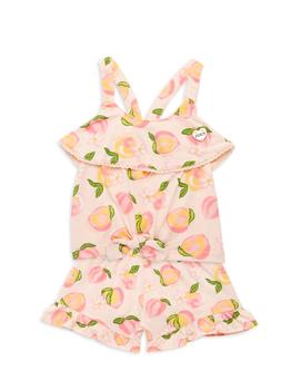 Juicy Couture | Little Girl’s 2-Piece Peach Print Top & Shorts Set商品图片,4.5折