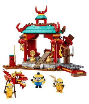 商品LEGO | LEGO Minions: Minions Kung Fu Battle (75550) Toy Temple Building Kit for Kids, a Great Present for Kids Who Love Minions Toys and Kevin and Stuart Minion Toy Figures, New 2021 (310 Pieces),商家Zappos,价格¥302图片