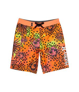 Hurley | Floral Checkered Boardshorts (Big Kids)商品图片,7.3折