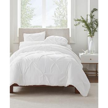 商品Serta | Simply Clean Antimicrobial Pleated King Duvet Set,3 Piece,商家Macy's,价格¥430图片