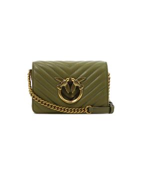 pinko邮差包女包, PINKO | Logo Plaque Quilted Shoulder Bag商品图片 9.1折