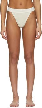 product Off-White Cotton Rib Thong image