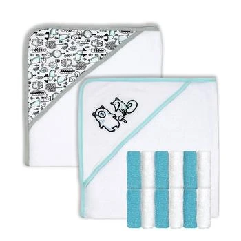 Baby Mode | Baby Boys Hooded Towel and Washcloth, 14 Piece Set,商家Macy's,价格¥224