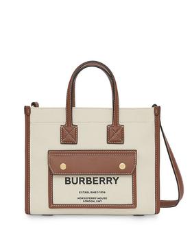 美国burberry tote, Burberry | Canvas & Leather Mini Freya Tote商品图片 额外9折, 额外九折
