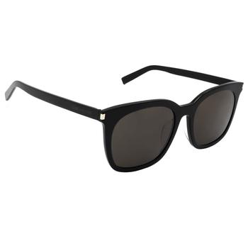 推荐Saint Laurent Grey Square Mens Sunglasses SL 285 F SLIM 001 54商品