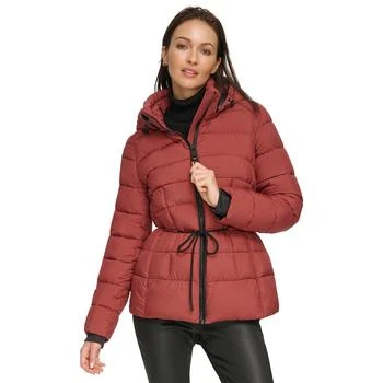 DKNY | Women's Rope Belted Hooded Packable Puffer Coat, Created for Macy's,商家Macy's,价格¥558