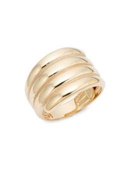 商品Saks Fifth Avenue | Row 14K Yellow Gold Band Ring/Size 7,商家Saks OFF 5TH,价格¥3785图片