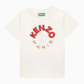 推荐Ivory cotton T-shirt with logo商品