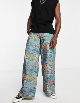The Ragged Priest代购, The Ragged Priest | The Ragged Priest creator print jeans in multi商品图片 