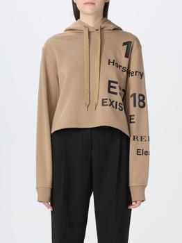 burberry短袖, Burberry | Burberry short cotton hoodie with Horseferry print商品图片 