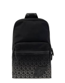 旅行菲拉格慕包, Salvatore Ferragamo | Egenerated Nylon And Leather One Shoulder Backpack商品图片 3.5折