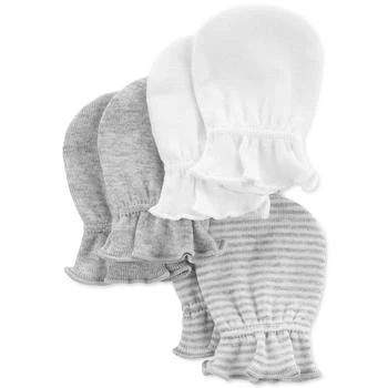 Carter's | Baby Boys or Baby Girls Assorted Cotton Mittens, Pack of 3,商家Macy's,价格¥46