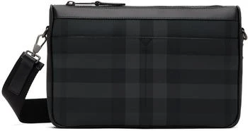 Burberry | Black & Gray Rambler Bag 