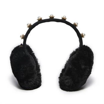 LELE SADOUGHI | Faux Fur Pearl Earmuff In Black,商家Premium Outlets,价格¥713