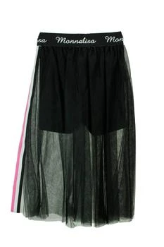 MONNALISA | Monnalisa Logo Waist Tulle Skirt 4.7折