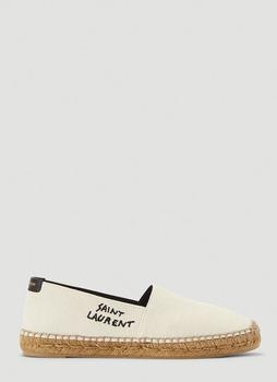 圣罗兰板鞋, Yves Saint Laurent | Logo Espadrilles Shoes in Brown商品图片 