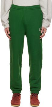 Lacoste | Green Embroidered Lounge Pants.商品图片,5.5折