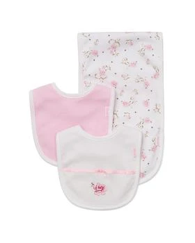 Little Me | Girls' Rose Bibs & Burp Cloth Set - Baby,商家Bloomingdale's,价格¥113