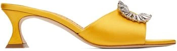 Manolo Blahnik | Yellow Laalita Heels 4.0折