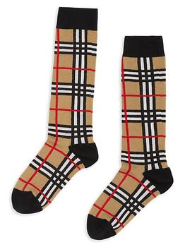 巴宝莉t恤真假, Burberry | Check Socks商品图片 