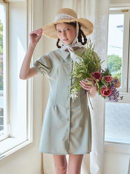美国劳力士绿水鬼, LETTER FROM MOON | Avan-Puff Water Drop Summer Dress ( Light Green )96121MC0002DG000商品图片 